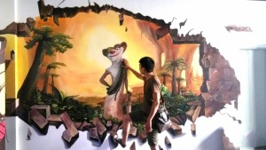 南平3D墙绘展示案例