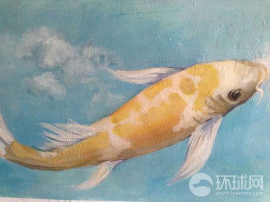 1月13日，中央美术学院学生为北京市朝阳区望京街道花家地北里社区的居民楼外墙公益创作的壁画取得了阶段性成果。参加创作的来自英国的留学生志愿者汤米说英国人的设计进了中国社区，感觉很棒!