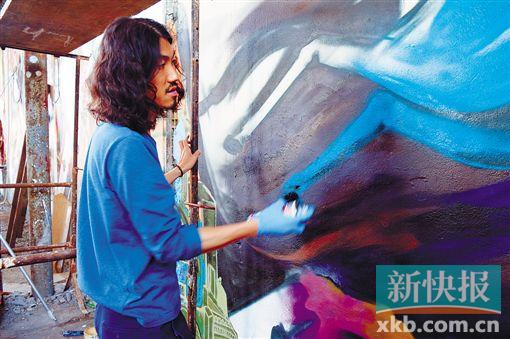 轻纺城涂鸦里的四季风景